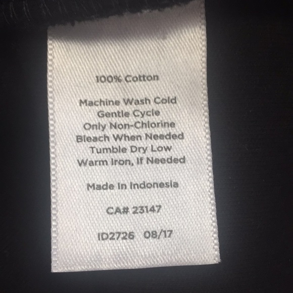 Talbots Eyelet Cuffed Sleeves Black Cotton Dress - Picture 11 of 11